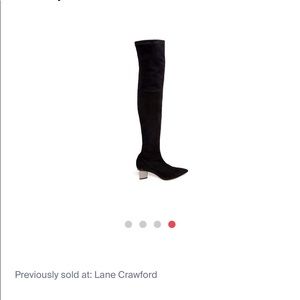 Nicolas Kirkwood Suede over the knee boots(EUC)